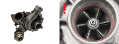 Turbocompressor 9644384180 0375F9 2.0 HDI 16v Garrett Citroen C8 807 Peugeot
