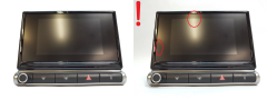 Ecrã do rádio Citroen Peugeot Opel 9828476980 A12545J