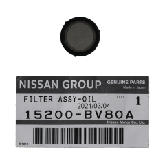 Filtro Óleo Novo Original 15200BV80A Renault
