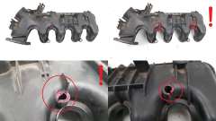 Coletor admissão 0361N3 9653808680 1.6 HDI 16v TDCI Citroen Peugeot Ford s7