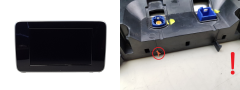 Ecrã de navegação Mercedes-Benz A2059004113 0263701254 Bosch 3