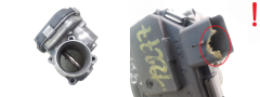 Válvula do corpo do acelerador Citroen Peugeot 9673534480 1.6 HDI Delphi 1614