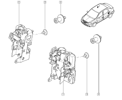 Mecanismo de fechadura da porta Novo Original Esquerdo Traseira Dacia Logan 6001547507