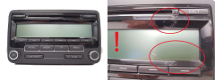 Rádio leitor de CD VW 1K0035186AA 7647201360 Blaupunkt 1382