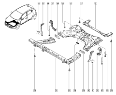 Suporte, Fixação Novo Renault Clio 4 543171370R