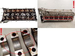 Cabeça do motor BMW 1436793 3.0 24V 306S3
