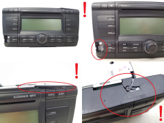 Rádio leitor de CD Skoda Octavia 2 1Z0035156C Audience MP3