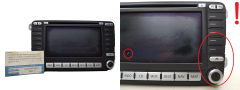 Rádio leitor de CD Navi VW Golf 1K0035198C 7612002071 Blaupunkt 0282