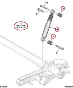 Amortecedor Traseira Original Jumpy Scudo Expert II III 1400918987 Amortecedor Traseira Original Jumpy Scudo Expert II III 1400918987
