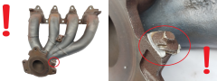Coletor escape 8200137449 138083 Renault 1.8 2.0 16v 1083