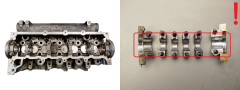 Cabeça do motor Renault 2968F2 110415795R 7701477400 1.5 DCI Siemens