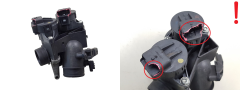 Válvula do corpo do acelerador Citroen Peugeot Mini 9686487880 1.6 HDI Delphi