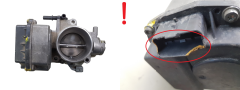 Válvula do corpo do acelerador Citroen Peugeot 9648053780 408239823003 1.8 2.0 VDO