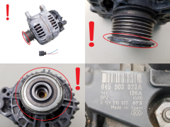 Alternador 045903023A Bosch 0124515022 120A VW AG