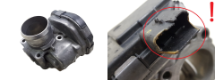 Válvula do corpo do acelerador Citroen Peugeot 9673534480 1.6 HDI Delphi 3043