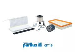 Conjunto de filtros Fazer Renault KIT19 165462862R Purflux