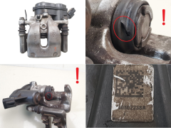 Pinça de travão Esquerdo Traseira TRW 440110344R 440102238R Renault Scenic 4