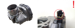Válvula do corpo do acelerador Citroen Peugeot 9673534480 1.6 HDI Delphi 2686