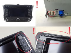 Rádio de carro Navi Volkswagen 2K0035279B RNS 315 EU