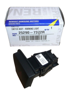 Interruptor das Luzes de Emergência Original Renault Clio 4 Captur 252907372R