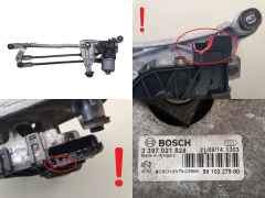Mecanismo Limpa-vidros Peugeot 308 2 9810327980 0390241587 Bosch 1317