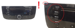 Rádio leitor de CD Fiat Punto Evo 7355354400 F199FL Delphi 1072