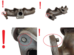 Coletor escape 8200460501 8200869194 2.0 dCi Renault Opel Nissan 1176