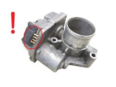 Válvula do corpo do acelerador 7701062300 A2C53107575 Renault 1.9 2.5 DCI 1033