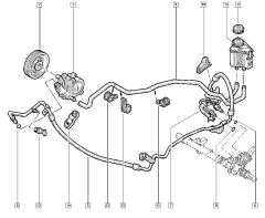 Mangueira da direção assistida Original Renault Clio II Kangoo 1.4 8200741539