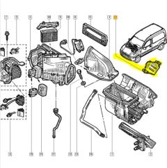Unidade de Controlo de Conforto Original Renault Kangoo 8200095112 Unidade de Controlo de Conforto Original Renault Kangoo 8200095112