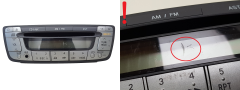 Rádio leitor de CD C1 107 Aygo 86120-0H010 CQ-MS0570LC W53811 1086