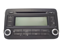 Rádio leitor de CD VW Golf 1K0035186P VP4V1F-18C815-BG RCD300 1302