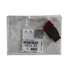 Interruptor das Luzes de Emergência Original Peugeot 6554RQ 6554.RQ
