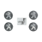 Tampa do cubo da roda Kit Original 1611722580 Peugeot