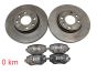 Discos de travão Frente 402066818R 410608885R Dacia Sandero 3