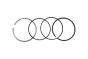 Anéis do pistão Fazer BMW 11257610297 B10370 Borsehung