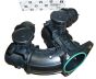 Válvula do corpo do acelerador Original Citroen Peugeot C4 C5 C8 307 407 2.0 HDI 0345E9