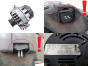 Alternador 8200103744 SG7S013 75 A Valeo Renault Nissan