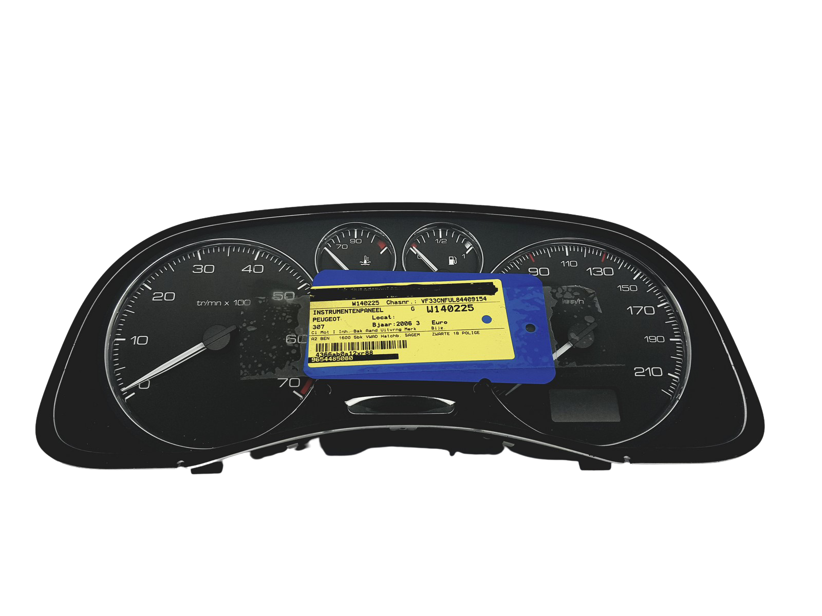 Conta-rotações Peugeot 307 9654485080 A01 49357 main product photo