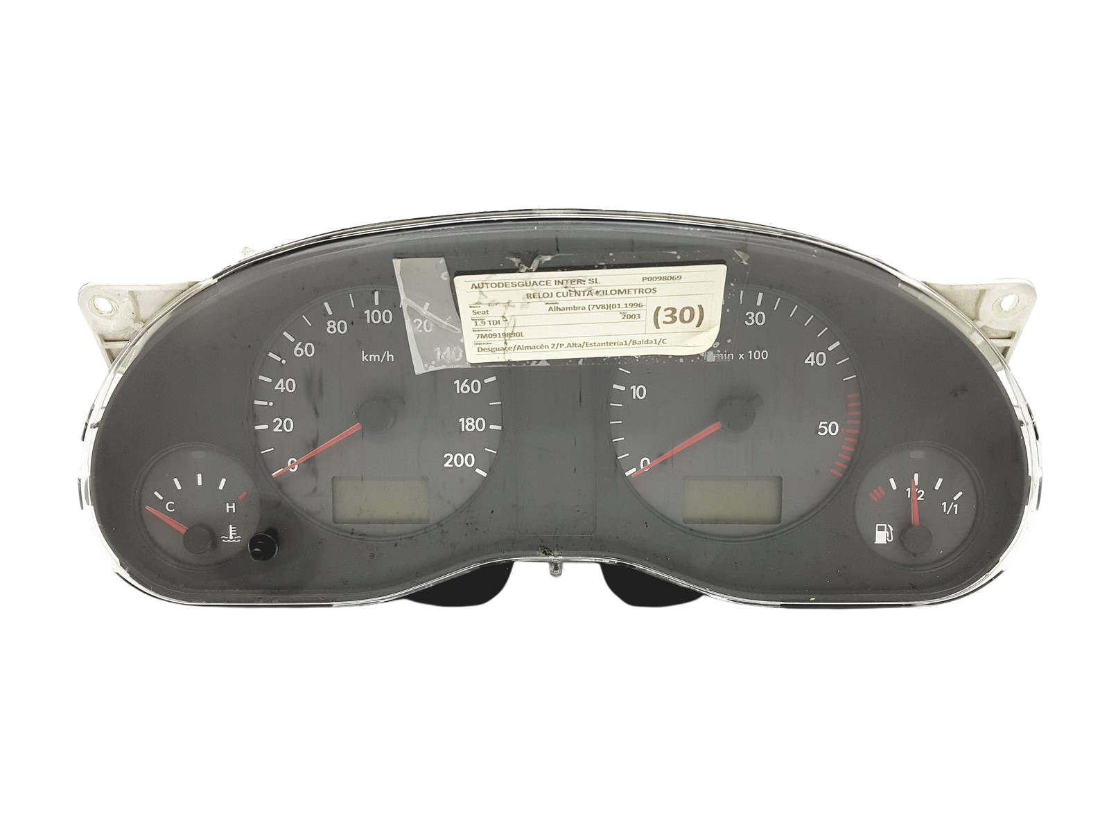 Conta-rotações Seat Alhambra VW Sharan 7M0919890L AE main product photo
