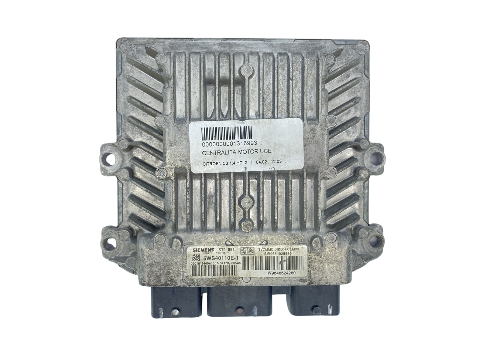 Unidade de Controlo 5WS40110E-T 9654925480 9648624280 PSA Siemens 63633 main product photo