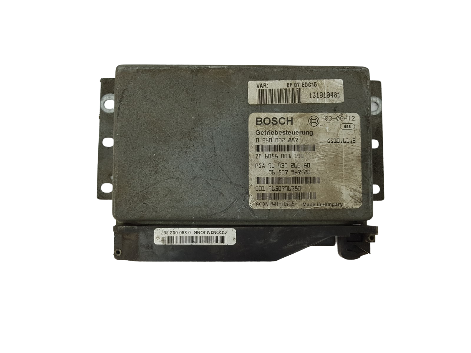 Unidade de Controlo 0260002887 9643926680 9650796780 6058001130 PSA Bosch main product photo