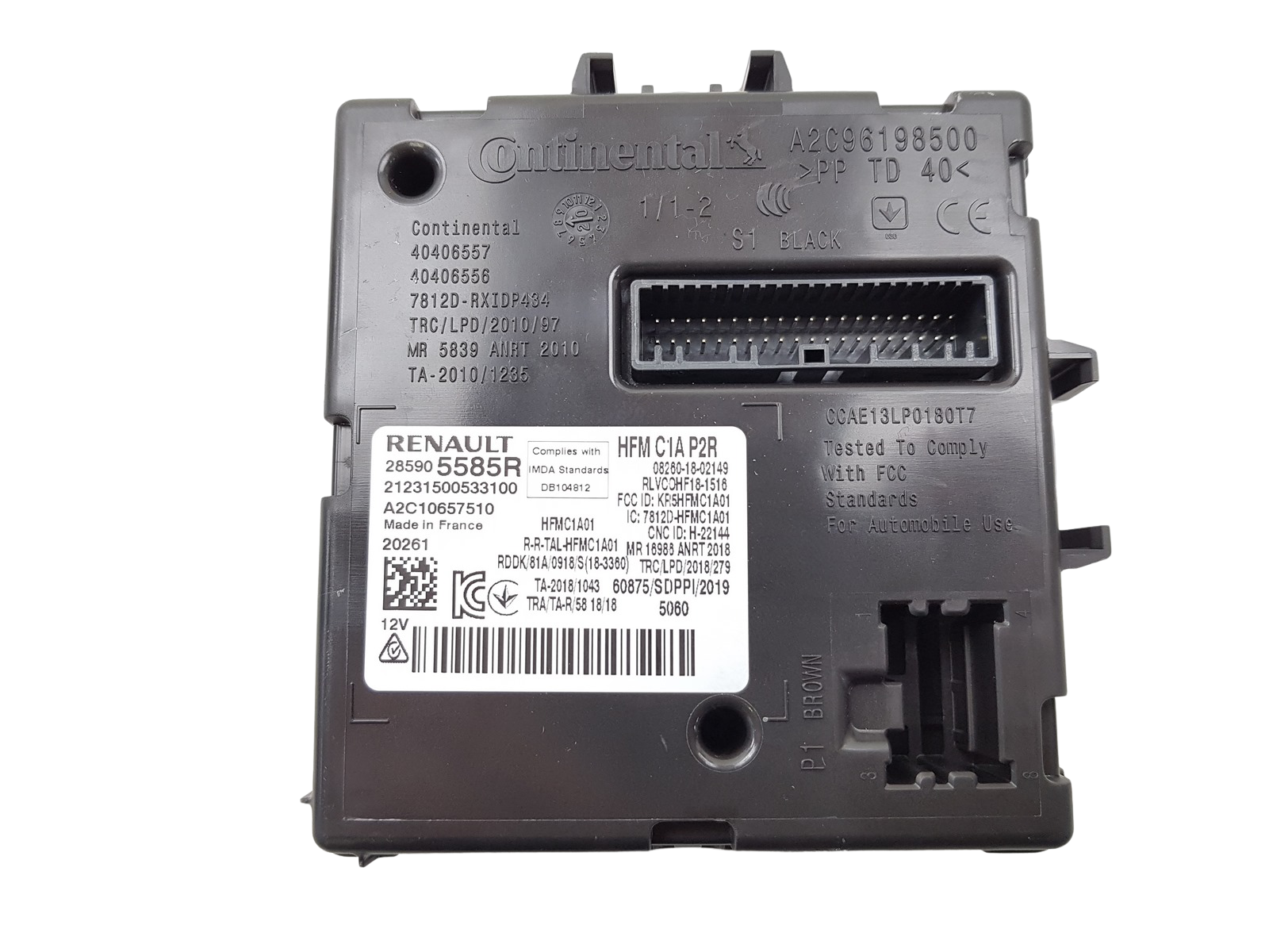 Módulo da unidade de controle Renault Clio 5 Zoe 285905585R A2C10657510 0km 17 main product photo