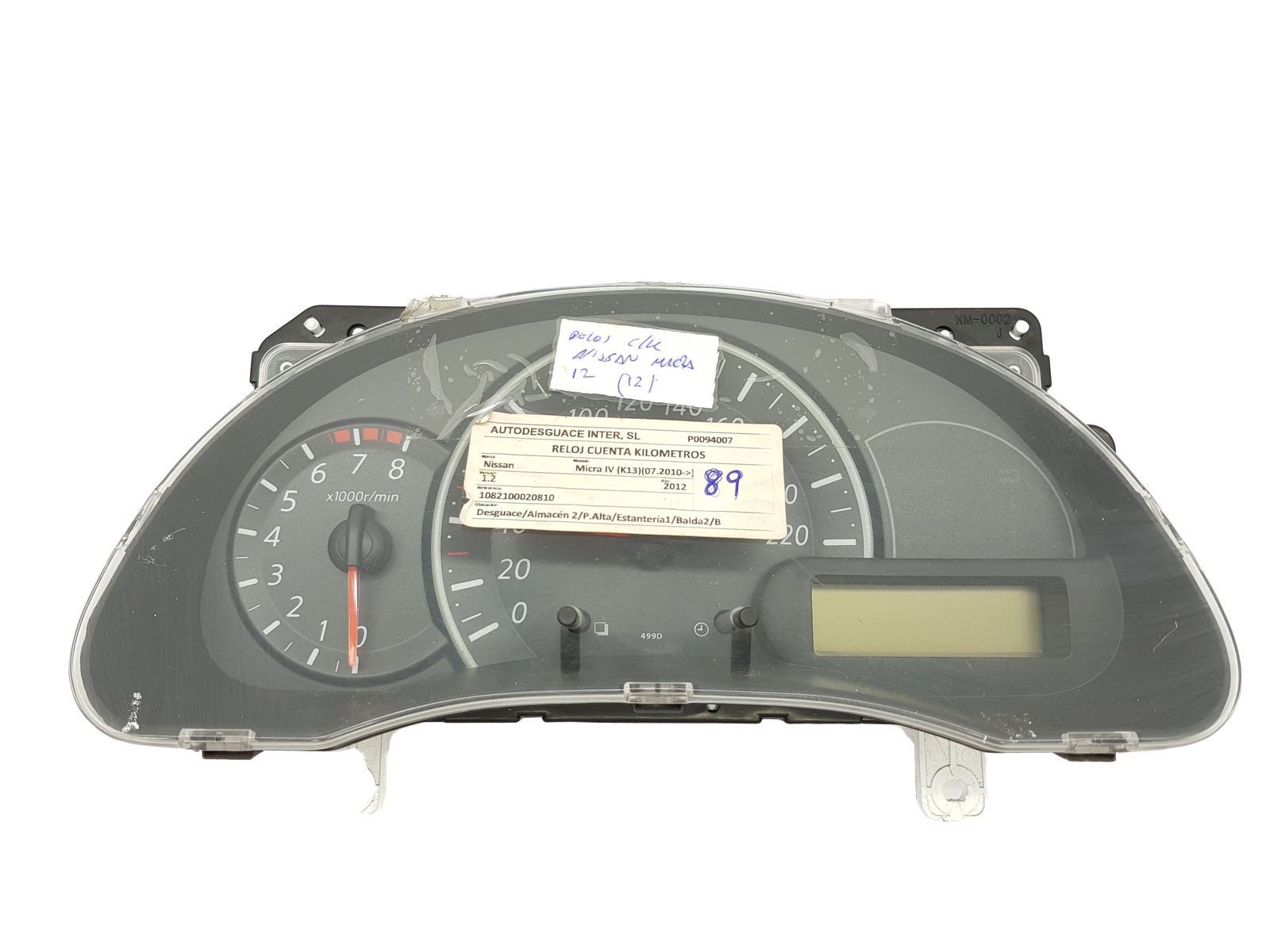 Conta-rotações Nissan Micra K13 248101HB0D main product photo