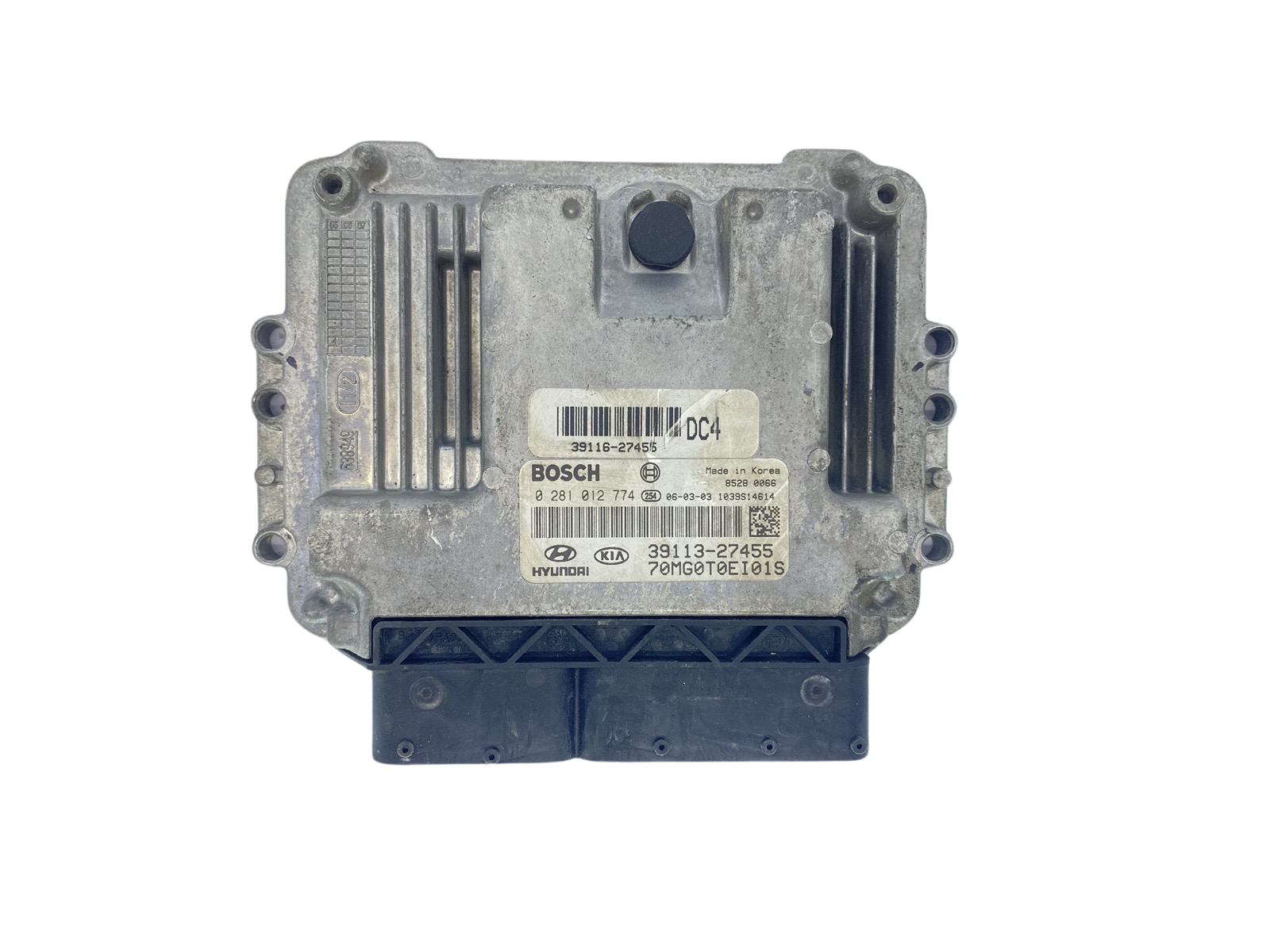 Unidade de Controlo 0281012774 39113-27455 70MG0T0EI01S KIA Bosch 6790 main product photo
