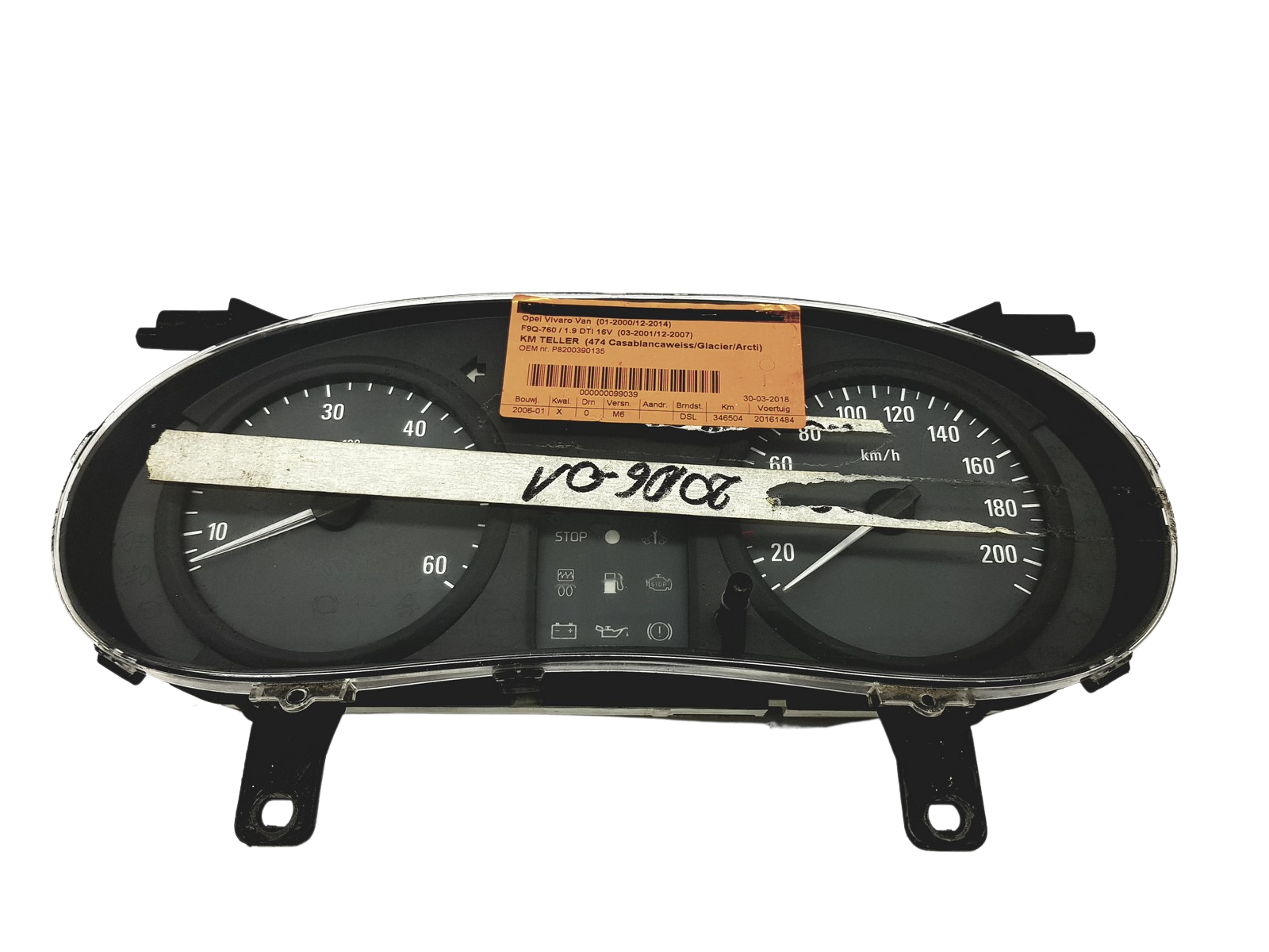 Conta-rotações Trafic Vivaro 8200390135 Renault Opel 53045 main product photo