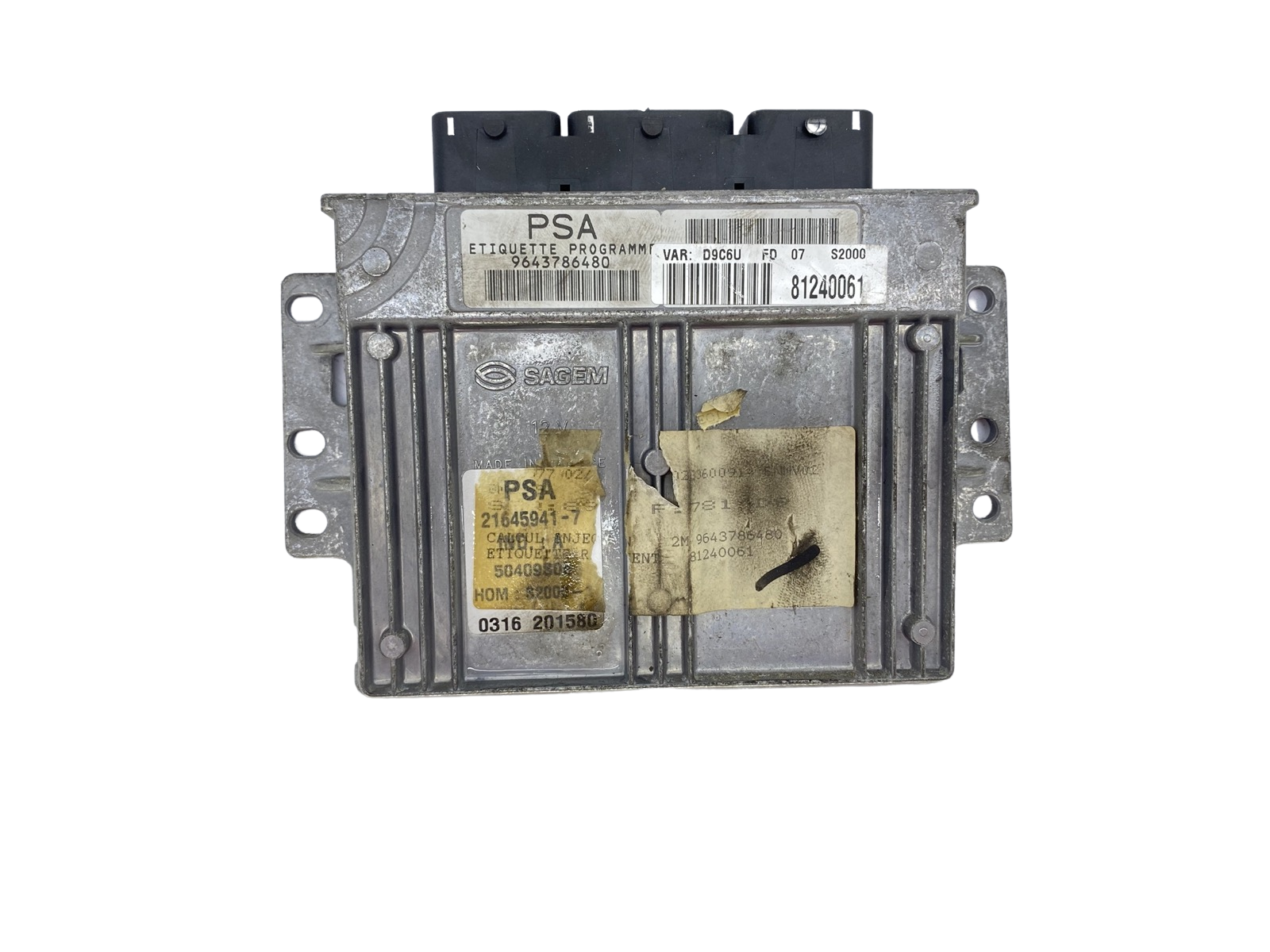 Unidade de Controlo 9643786480 9643786680-01 21645941-7 PSA Sagem 56995 main product photo