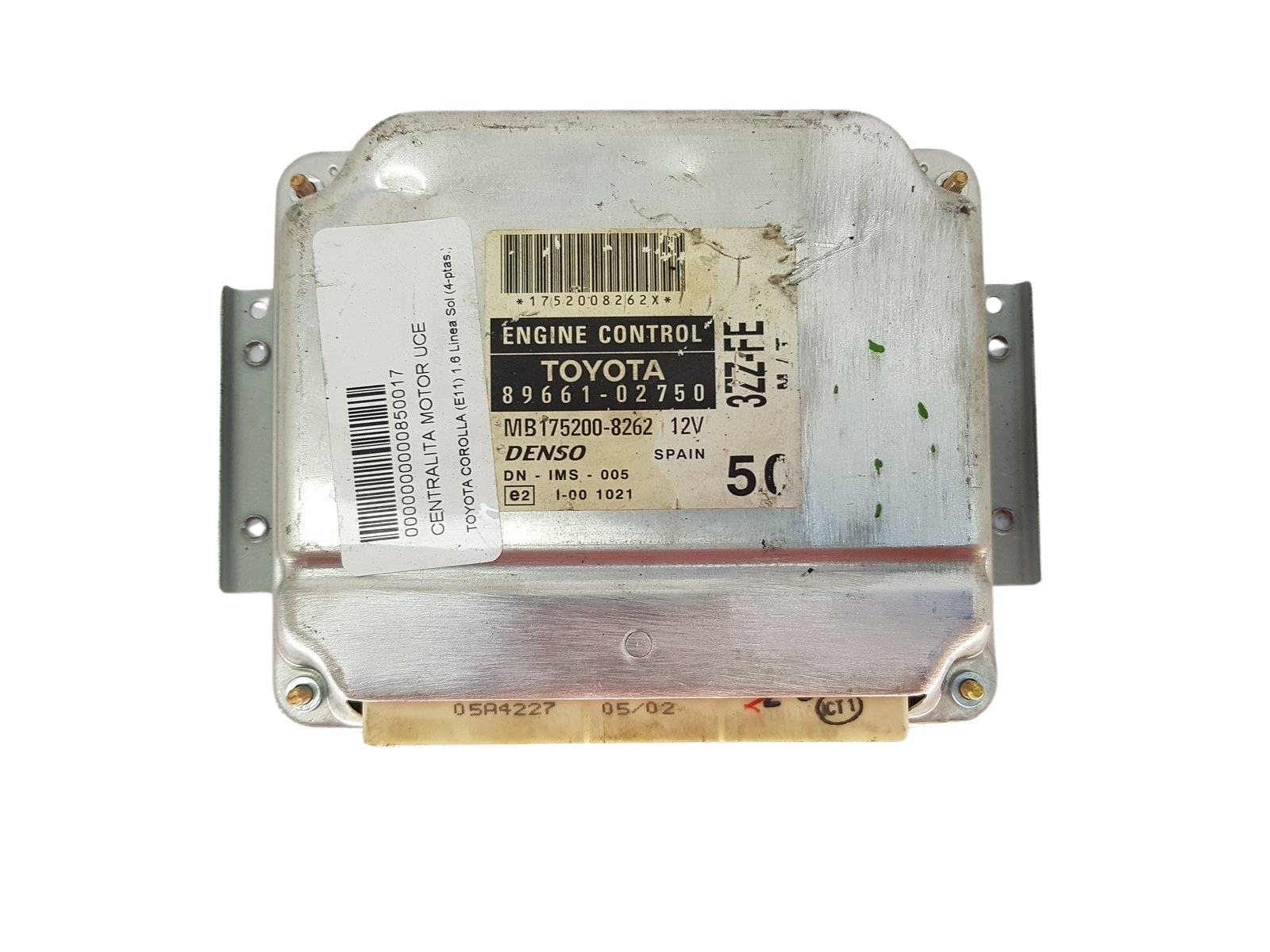 Unidade de Controlo 89661-02750 MB175200-8262 Toyota Denso 3168 main product photo