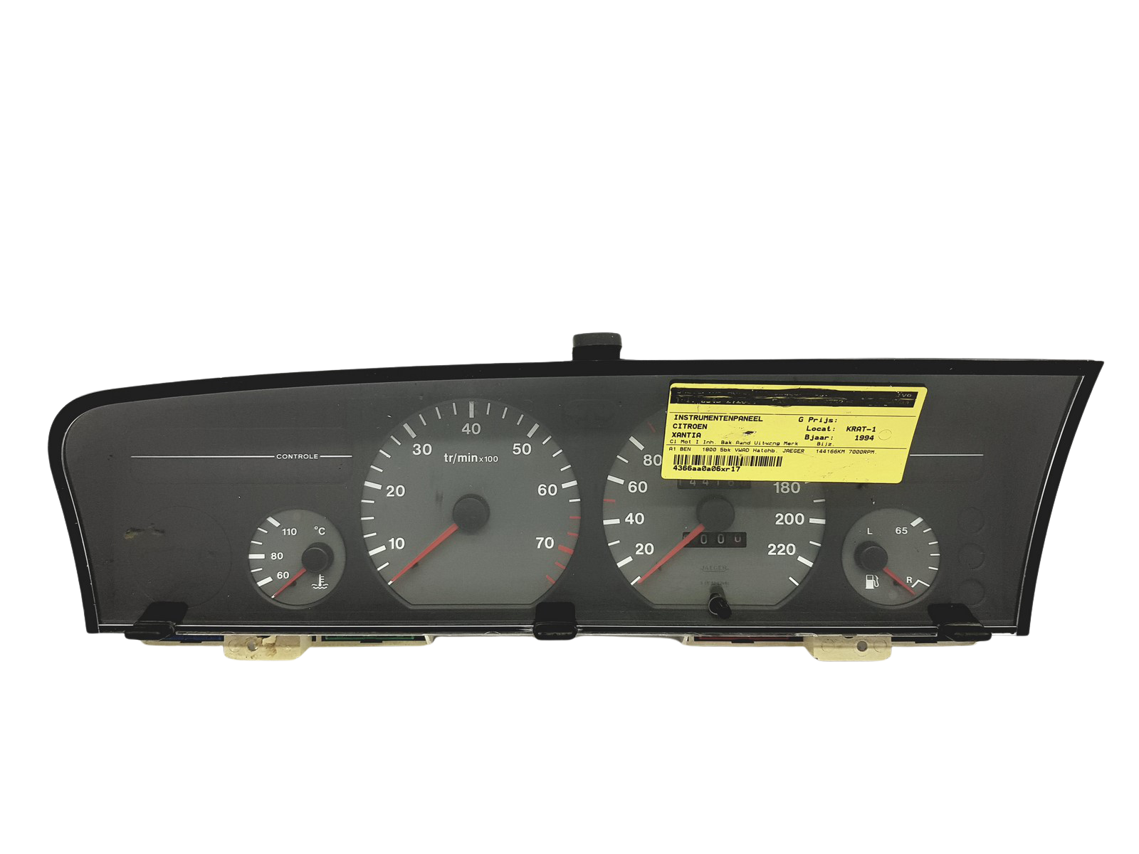 Conta-rotações Citroen Xantia 96135756 Jaeger main product photo