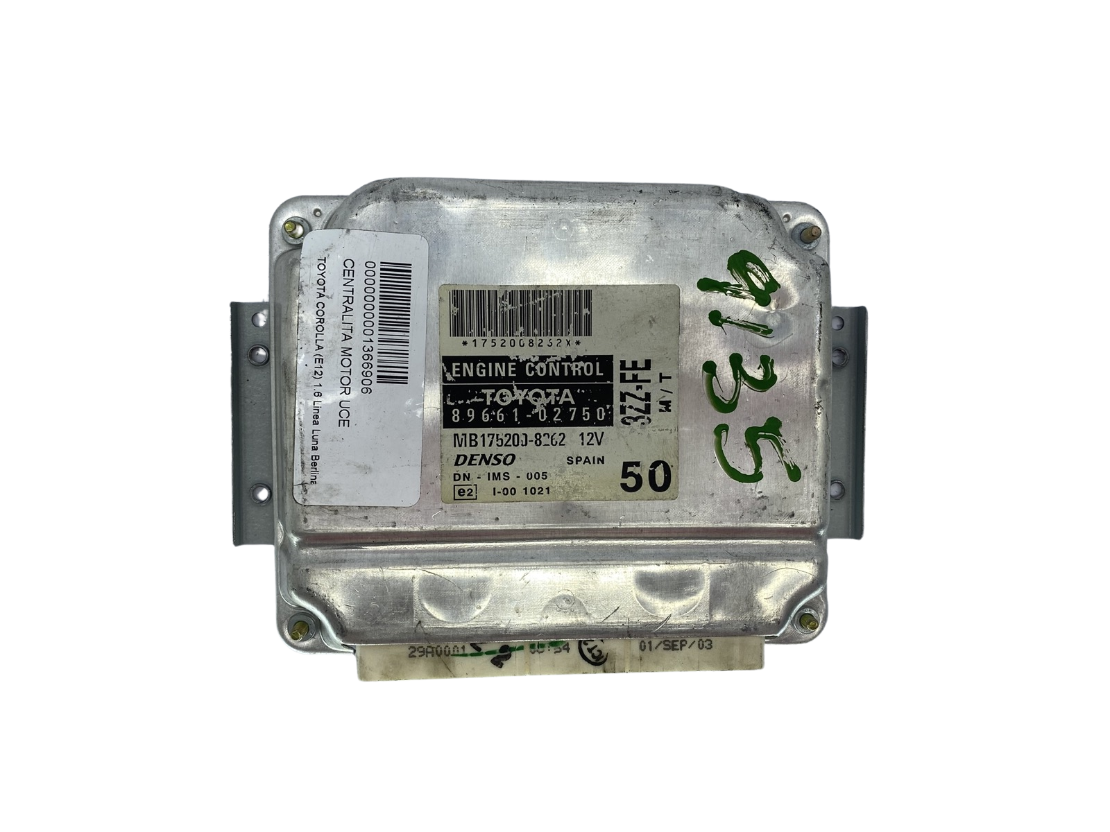 Unidade de Controlo 89661-02750 MB175200-8262 Toyota Denso 63774 main product photo